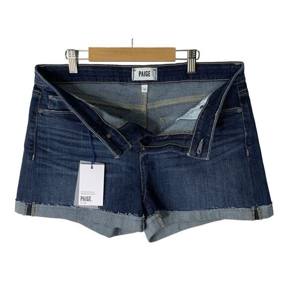 Paige Jimmy Jimmy Shorts Cuff Cut Off Womens Size 30 Xylo Distressed NWT $169 - Picture 3 of 14